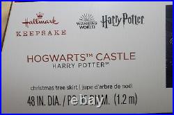 2020 Hallmark Harry Potter Hogwarts Magic Light Up Christmas Tree Skirt