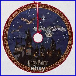 2020 Harry Potter Hogwarts Castle Hagrid Hallmark Magic Christmas Tree Skirt
