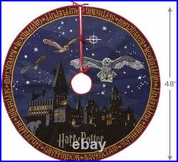 2020 Harry Potter Hogwarts Castle Hallmark Magic Christmas Tree Skirt