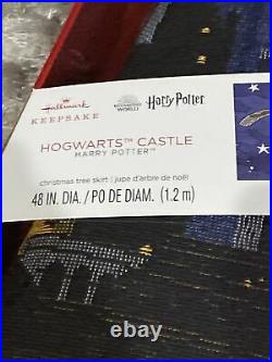 2020 Harry Potter Hogwarts Castle Hallmark Magic Christmas Tree Skirt