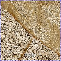 52 Yuletide Glam Collection Metallic Gold Tree Skirt