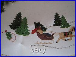 BUCILLA FELT Applique TREE SKIRT Kit, A DICKENS CHRISTMAS, Town Square, 82834,43