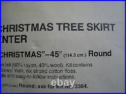 BUCILLA Felt Holiday Applique TREE SKIRT Kit, NIGHT BEFORE CHRISTMAS, #3380,45