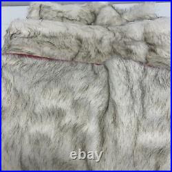 Balsam Hill Arctic Holiday Faux Fur Tree Skirt 72 NEW $199