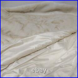 Balsam Hill Ivory Faux Fur Tree Skirt 84 Snap Closures -NewithOPEN
