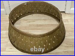 Brand New Hearth & Hand Magnolia Woven Tree Collar Skirt Neutral Beige Stained
