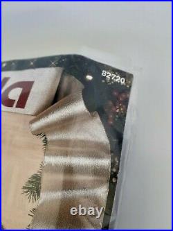 Bucilla 43 Nativity Round Felt Tree Skirt Kit 1991 Christmas Blue Applique