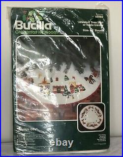 Bucilla Christmas Tree Skirt Sewing Craft Kit Felt Sparkle City Holiday Decor