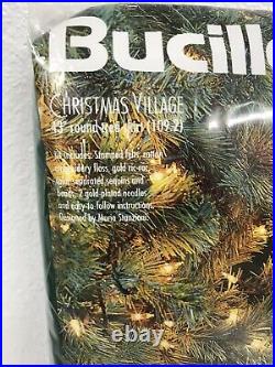 Bucilla Christmas Village Felt Christmas Tree Skirt Kit 1998 NIP 83980 Stanziani