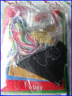 Bucilla Felt Jeweled 44 Round Christmas Cookies Tree Skirt Kit #86149 New Open