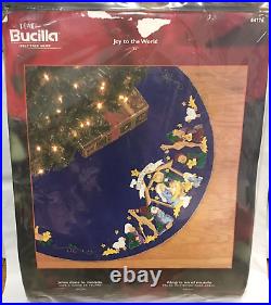 Bucilla Felt Tree Skirt Kit Joy To The World 84776 Christmas Nativity Manger