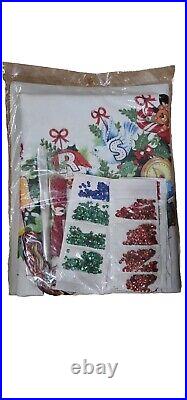 Bucilla Merry Christmas Heirloom Felt Tree Skirt VTG NOS RARE 82102