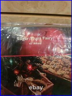 Bucilla Sugar Plum Fairy Felt Christmas Tree Skirt Kit OOP Angel Princess 85445
