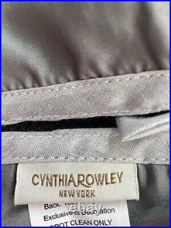 CYNTHIA ROWLEY New York 50 Christmas tree skirt Wool Blend Gray beaded