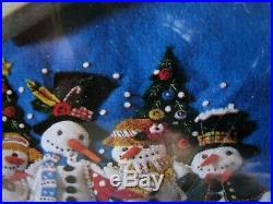 Christmas BUCILLA Felt Applique TREE SKIRT Kit, LET IT SNOW, Engelbreit, 86680,43