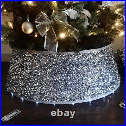 Christmas Tree Collar/Sequin X-Mas Tree Base Ring/Tree Bottom Cover/Tree Nest wi