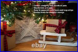 Christmas Tree Collar or Box Made of Reclaimed Wood Rustic Tree Skirt