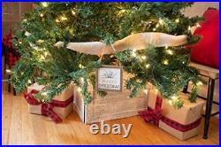 Christmas Tree Collar or Box Made of Reclaimed Wood Rustic Tree Skirt Repla