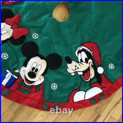 Christmas Tree Skirt Disney Parks Mickey Minnie Goofy Donald 50 in