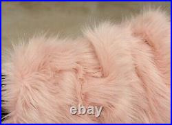 Christmas Tree Skirt Pink Faux Fur Xmas
