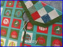 Christmas Tree Skirt/Quilted Christmas Tree Skirt/Ugly Christmas Sweater Fabric