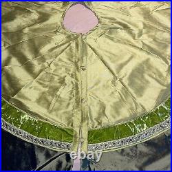 Christmas Tree Skirt Silk Velvet