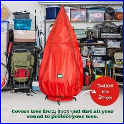 Christmas Tree Storage Bag with Heavy-Duty Rolling Stand for Up to 9ft Tree