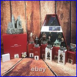 Complete Harry Potter Christmas Set Hogwarts Tree Topper/8 Ornaments/Tree-skirt