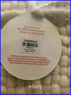 Crate & Barrel Ivory Cozy Knit Tree Skirt- NEW