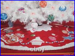 Dept 56 Glitterville Tree Skirt Christmas Candy Gingerbread