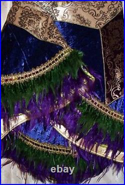 Dillard Trimsetter New Large 60 Multicolored Jeweled Christmas Tree Skirt