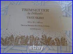 Dilliards Trimsetter 59 Tree Skirt White WithBlue Hanukkah Star of David NWT