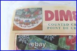 Dimensions Christmas Counted Cross Stitch Tree Skirt Kit Gingerbread Land 8670