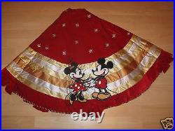 Disney 2008 Mickey And Minnie Christmas Tree Skirt-new