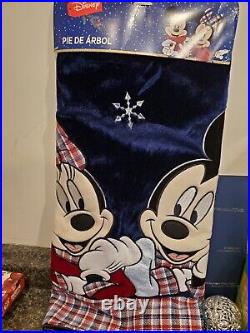 Disney Mexico Mickey & Minnie Christmas 48 Tree Skirt RARE