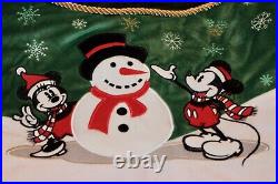 Disney Mickey Minnie Goofy Pluto Donald 54 Plush Christmas Tree Skirt New