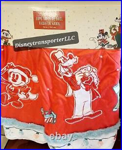 Disney Parks 2022 Mickey And Friends Christmas Tree Skirt Free New