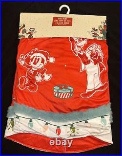 Disney Parks 2022 Mickey And Friends Christmas Tree Skirt New! So Cute