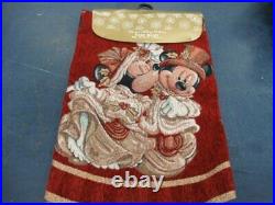 Disney Parks Victorian Mickey & Minnie Tapestry Christmas Holiday Tree Skirt NWT