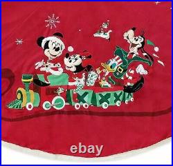 Disney Store 2020 Mickey & Friends Train Holiday Cheer Christmas Tree Skirt NEW