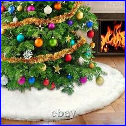 Faux Fur Christmas Tree Skirt 48