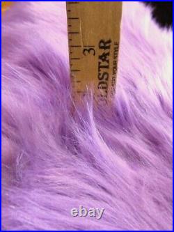 Faux Fur Christmas Tree Skirt 48 inches Lavender Xmas Skirt