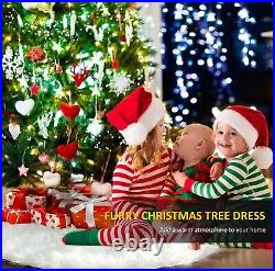 Faux Fur Christmas Tree Skirt 6' Feet Diameter