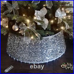 Halo Christmas Tree Skirt Sequin Tree Collar/Tree Nest/Christmas Tree Base Ring/