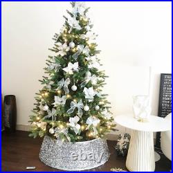 Halo Christmas Tree Skirt Sequin Tree Collar/Tree Nest/Christmas Tree Base Ring/