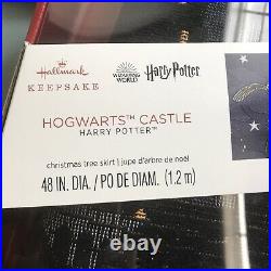 Harry Potter Hogwarts Castle Hallmark Magic Christmas Tree Skirt
