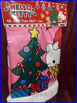 Hello Kitty Christmas Tree Skirt Hot Topic release 2021 NEW IN PACKAGE Sanrio