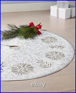 Holiday Lane Snowflake Cutout Christmas Tree Skirt 48 Diameter