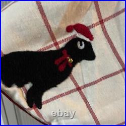 Isaac Mizrahi Black Dog 52 Christmas Tree Skirt
