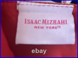 Isaac Mizrahi New York 52 Christmas tree skirt Black Dog Santa Hat Red Beige